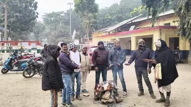 बनमनखी: बनमनखी विधानसभा के बड़हरा प्रखंड सह अंचल कार्यालय सहित क्षेत्र में अलाव की व्यवस्था की गई