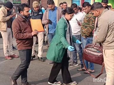 बाराहाट: पंजवारा संकट मोचन चौक पर सड़क दुर्घटना में एसआई की मौत, एफएसएल टीम ने की जांच