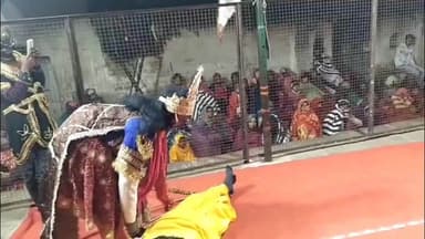 मनोहरथाना: आंवलहेडा में रामलीला का स्थानीय कलाकारों द्वारा मंचन, लक्ष्मण शक्ति का भी हुआ मंचन