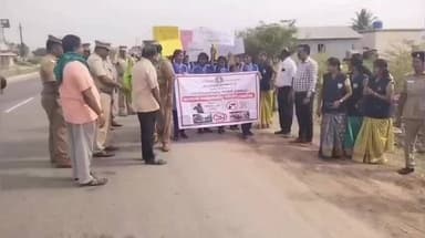 அரூர்: கோபிநாதம்பட்டியில் சாலை பாதுகாப்பு விழிப்புணர்வு பேரணி நடைபெற்றது
