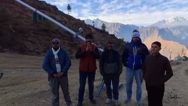 जोशीमठ: करोड़ों की स्नोगन मशीन बनी शॉपीस, यूकेडी केंद्रीय महामंत्री बृजमोहन सिंह सजवाण ने कहा- औली में हो रहा है भ्रष्टाचार