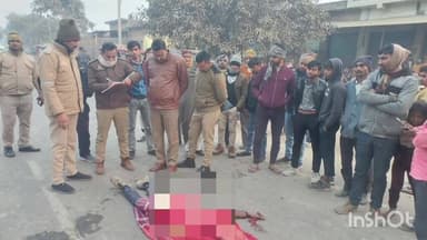 कलान: जल्लापुर मोड़ के पास ट्रक से कुचलकर भट्ठा मजदूर की मौत