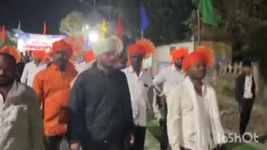 भूम: शहरातील इंदिरानगर येथे जनशक्ती आघाडीच्या नगरसेवकांचे शक्ती प्रदर्शन करत स्वागत