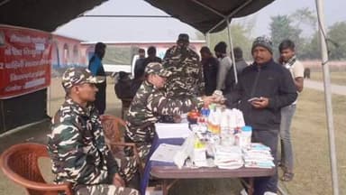 दिघलबैंक: मालटोली में नागरिक कल्याण कार्यक्रम के तहत एसएसबी द्वारा निशुल्क पशु चिकित्सा शिविर का आयोजन