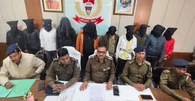 हजारीबाग में राहुल दुबे गैंग के 10 अपराधी गिरफ्तार:उरीमारी फायरिंग कांड का पुलिस ने किया खुलासा, फुटबॉल मैदान के पास हुई...