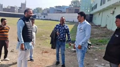 सैलाना: सैलाना नगर परिषद अध्यक्ष ने सनातन हिंदू सम्मेलन को लेकर सभा स्थल का किया निरीक्षण