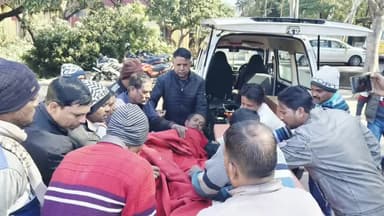 चान्हो: एनके एरिया में निर्माणाधीन साइलो प्रोजेक्ट में काम करते समय मजदूर गिरकर घायल