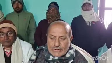 हरलाखी: राजद कार्यकर्ताओं की बैठक के बाद पूर्व विधायक रामशीष यादव ने उमागांव में प्रेस को संबोधित किया