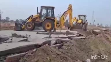 गाज़ियाबाद: GDA की टीम ने बसंतपुर सैंतली, दुहाई और शाहपुर निज मोरटा में अवैध निर्माणों को ध्वस्त किया