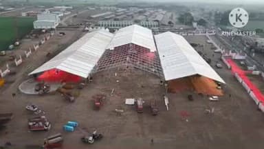 खुरई: शनिवार को मुख्यमंत्री के आगमन को लेकर तैयारियां पूरी, होर्डिंग से सजा नगर सभा स्थल तैयार