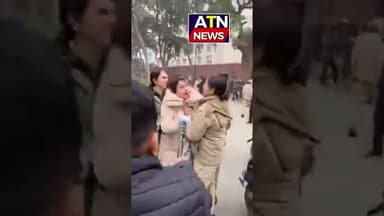 बंगाल के बवाल को लेकर दिल्ली में गृह मंत्रालय के बाहर ज़ोरदार प्रदर्शन #atn #news #aparnatvnews