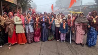 जीरापुर: जीरापुर नगर में प्रभात फेरी में उमड़ी मातृशक्ति, सामाजिक एकजुटता का प्रयास