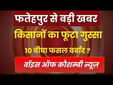 नहर विभाग पर किसानों का फूटा गुस्सा , 10 बीघा फसल बर्बाद ? #voiceofkaushambi