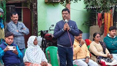 বর্ধমান ২: বেলকাস পঞ্চায়েত এলাকার চান্দুল এলাকায় উন্নয়নের পাঁচালীর প্রচার চালালো বিধায়ক