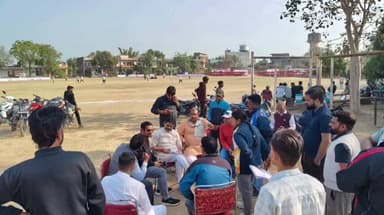 इछावर: जिले के इछावर में सांसद खेल महोत्सव के समापन कार्यक्रम को लेकर विधायक प्रतिनिधि और जिलाध्यक्ष ने किया निरीक्षण