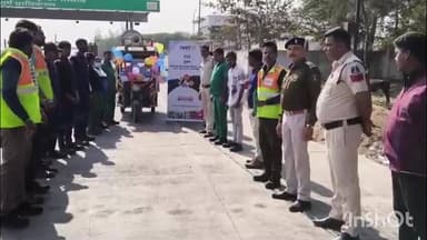 बिल्हा: भोजपुरी टोल प्लाजा में 37वें राष्ट्रीय सड़क सुरक्षा माह 2026 का आयोजन