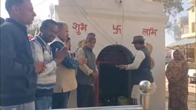 मरवाही: मरवाही में सोमनाथ स्वाभिमान पर्व पर विधायक प्रणव मरपची ने शिव मंदिर में की पूजा-अर्चना