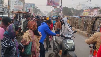 औरंगाबाद के रमेश चौक पर प्रत्येक दिन की यह हालत रहती है।