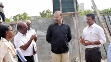 விருதுநகர்: கூட்டுக் குடிநீர் திட்டத்தின் கீழ் நடைபெற்று வரும் பணிகள் தொடர்பான ஆய்வு கூட்டம் நடைபெற்றது