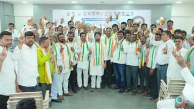 अहमदपूर: पानगाव येथील माजी सरपंचासह कार्यकर्त्यांचा काँग्रेस पक्षात प्रवेश