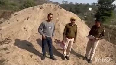 सलूम्बर: सलूम्बर में अवैध बजरी भंडारण पर बड़ी कार्रवाई, 80 टन बजरी किया गया जब्त