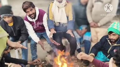 महागामा: महागामा में नगर पंचायत ने चौक-चौराहों पर अलाव जलाकर लोगों को दी राहत