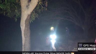 नौतन: खैरा टोला वार्ड नंबर 09 में सिगरेट से पुआल में लगी आग, दमकल और ग्रामीणों की तत्परता से टला बड़ा हादसा