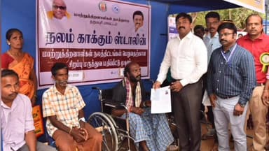 பென்னாகரம்: நெரூப்பூர் நலம் காக்கும் ஸ்டாலின் திட்ட முகாம் ஆட்சியர் பங்கேற்று நலதிட்ட உதவி வழங்கினார்.