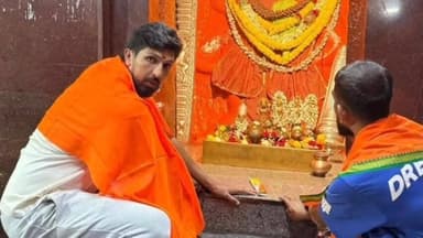 ಗಂಗಾವತಿ: ಕೊಪ್ಪಳ ಜಿಲ್ಲೆಯ ಗಂಗಾವತಿ ತಾಲ್ಲೂಕಿನ ಅಂಜನಾದ್ರಿ ಬೆಟ್ಟಕ್ಕೆ ಕ್ರಿಕೆಟಿಗ ಇಶಾಂತ್ ಶರ್ಮಾ ಭೇಟಿ ನೀಡಿದರುಮ