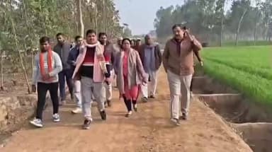 लहरपुर: लहरपुर में अपर जिलाधिकारी न्यायिक ने ग्राम पंचायतों द्वारा बनवाए जा रहे चकमार्गों के कार्यों का किया निरीक्षण