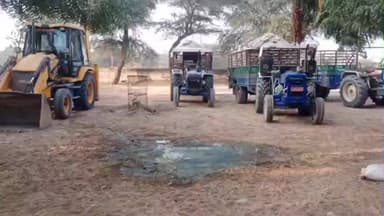 रावतसर: पल्लू क्षेत्र में अवैध जिप्सम खनन पर कार्रवाई, पल्लू पुलिस ने तीन ट्रैक्टर ट्राली व जेसीबी किया ज़ब्त