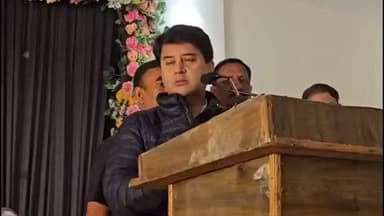 शिवपुरी नगर: शिवपुरी में ज्योतिरादित्य सिंधिया ने कहा- संगठन की शक्ति से लोकतंत्र होता है सशक्त, विपक्ष का काम है सवाल उठाना