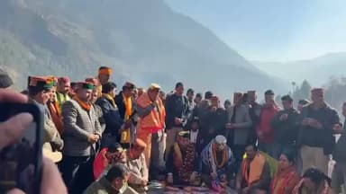 सैंज: बंजार क्षेत्र के ग्राम पंचायत बलागाड में माँ बले दुर्गा और प्रभु मार्कण्डेय ऋषि जी के रथ की प्रतिष्ठा कार्यक्रम