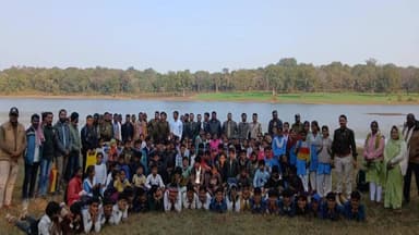 सिमरिया: खाकी का ज्ञान और जंगल की पाठशाला: श्यामगिरि डैम पर सजी 'अनुभूति' की क्लास!