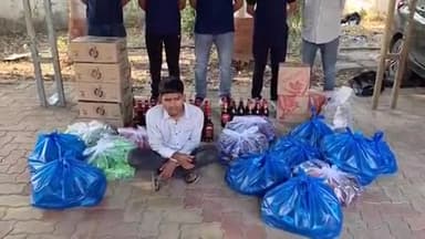 મહુવા: મહુવા નવા પુલ નજીકથી બાતમીવાળી આર્ટિગા ગાડીમાંથી વિદેશદારૂ સહિત કુલ્લે 7,68,720 રૂ.નો મુદ્દામાલ જપ્ત કરતી LCB ટીમ.