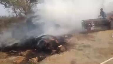 शेखपुरा: बिजली की चिंगारी से धान की फसल जलकर राख, ₹50 हजार का नुकसान