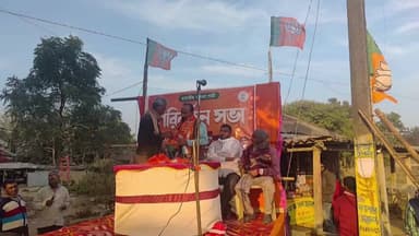 মন্তেশ্বর: সিপিআইএম নেতারা গোঁফের ফাঁকে মুচকি মুচকি হাসছে... কিন্ত মার্কসবাদ বাদ হয়ে গেছে, মন্তেশ্বরে বললেন বিজেপি নেতা