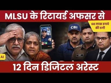 MLSU के रिटायर्ड अधिकारी से 68 लाख की ठगी, पति-पत्नि को 12 दिन तक 'डिजिटल अरेस्ट' रखा