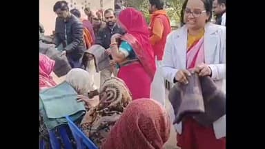 चायल: नगरपालिका अध्यक्ष कविता पाशी ने भरवारी के सैंता में बुजुर्गों व माताओं को वितरित किए कंबल, गरीबों के चेहरे खिले