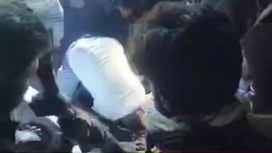 उदयपुरा: उदयपुर रेस्ट हाउस के सामने दो वाहन टकराए, दोनों ड्राइवर घायल