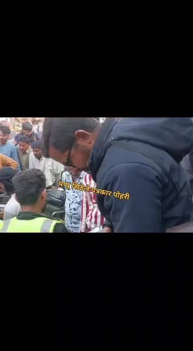 पोहरी मे सडक निर्माण हेतु राजस्व बिभाग ने की नापतौल की कारबाई