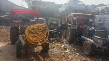 बिजौलिया: बिजौलिया में अवैध खनन पर खनिज विभाग ने की सख्त कार्रवाई, 3 ट्रैक्टर-कंप्रेशर व 2 जेसीबी किए जब्त