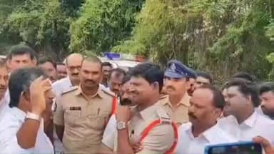 తానంచర్లం వద్ద వైకాపా వెంకటగిరి ఇన్చార్జిన అడ్డుకున్న పోలీసులు