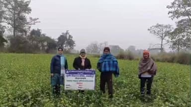 मझौलिया: निकरा परियोजना के तहत परसा में जीरो टिलेज तकनीक से गेहूं-सरसों की बुवाई को मिला बढ़ावा