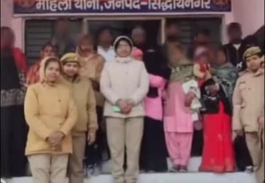 शोहरतगढ़: महिला थाना सिद्धार्थनगर की मिशन शक्ति पुलिस टीम ने 7 जोड़ों के बीच सुलह-समझौता कराया