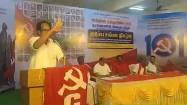 திருப்பூர் தெற்கு: திமுகவுடன் கூட்டணியில் உறுதியாக இருக்கிறோம் - யூனியன் மில் சாலையில் இந்திய கம்யூனிஸ்ட் கட்சி மாநில செயலாளர் வீரபாண்டியன் பேச்சு