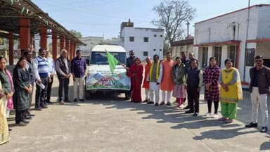 छपारा: कृषि उपज मंडी छपारा से कृषि रथ को हरी झंडी दिखाकर किया रवाना