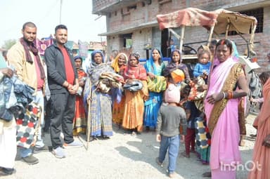 मदनपुर: बादम, पिछुलिया, शांति नगर और मुंशी बिगहा गांव में पंचायत समिति सदस्य ने गरीबों के बीच किया कंबल वितरण