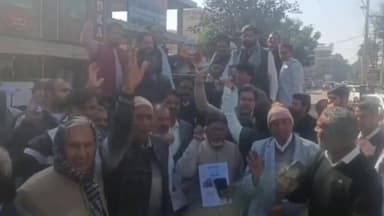 रेवाड़ी: मनरेगा का नाम बदलकर ‘जी राम जी’ करने पर रेवाड़ी में कांग्रेसी नेता अनशन पर बैठे, जताया विरोध