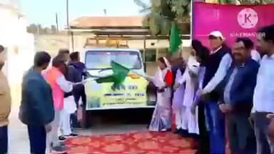 बांधवगढ़: उमरिया कृषि उपज मंडी से कृषक कल्याण रथ को हरी झंडी दिखाकर किया रवाना